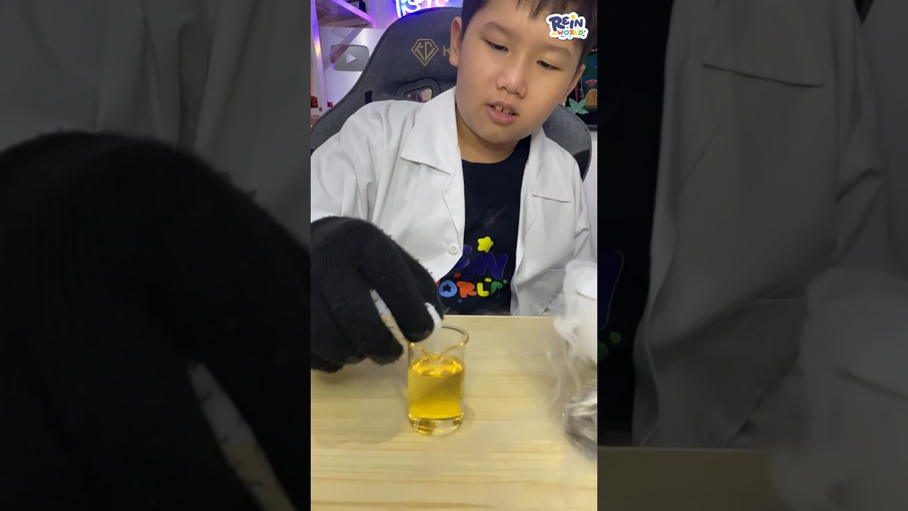 EKSPERIMEN REAKSI 5 BENDA CAIR DENGAN DRY ICE