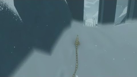 Journey (PS4): the Hidden Valley in Snow (out-of-bounds)