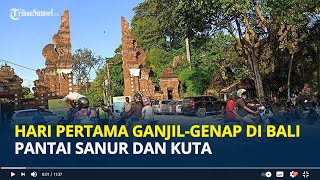 Hari Pertama Ganjilgenap Di Bali Diterapkan Di Pantai Sanur Dan Kuta