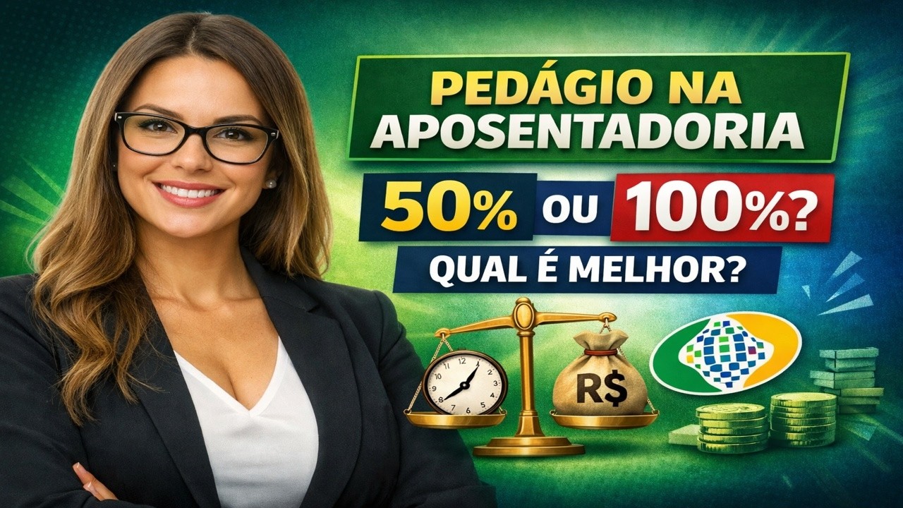 🚨 PEDÁGIO NA APOSENTADORIA: ENTENDA A DIFERENÇA ENTRE 50% E 100% ⚖️ INSS E REFORMA DA PREVIDÊNCIA