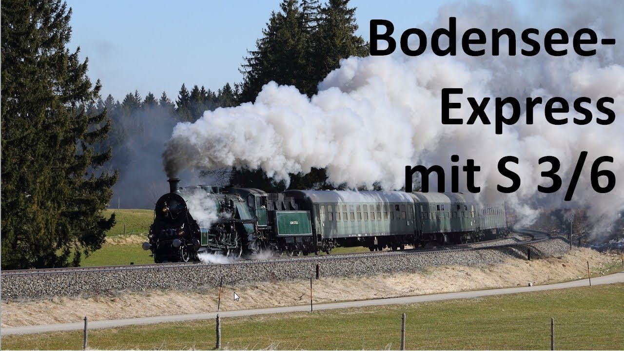 Bodensee-Express Nördlingen - Lindau mit S 3/6 3673 am 24.03.2018