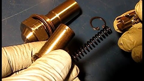 GM Ecotec timing tensioners: old and new tensioners dis-assembled, de-activated and re-assembled