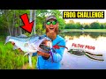 CRAZY Frog Fishing Challenge + DANGEROUS Surprise Catch (LOADED Farm Pond)