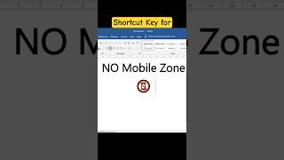 📵 No mobile zone symbol in ms word | ms word tricks #shorts #short #wordtricks #microsoftword