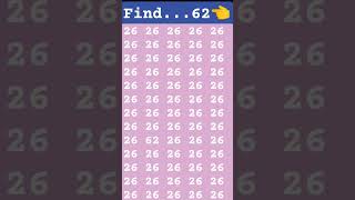 Are you genius? find this number (62) #maths #quiz #iqtest #mathpuzzle #mathematicspuzzles #math #iq