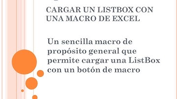 Tips de Excel 2014: ListBox en Excel con macro VBA para llenar con los municipios de Colombioa