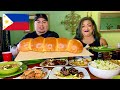 Filipino Mukbang with One of my Subscribers • Her FIRST TIME Trying Filipino Cuisine