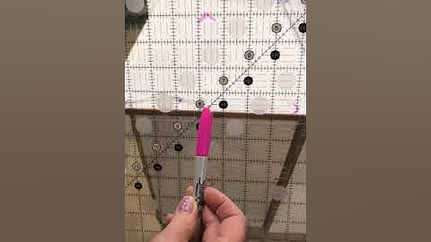 Squaring up outer blocks for “Getting to Know Hue” quilt