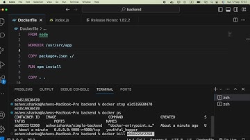 Docker: [nodemon] app crashed - waiting for file changes before starting. Container is not stopping