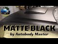 How to Spray Matte or Trim Black Urethane Car Paint by Auto Body Master