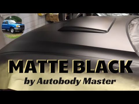 How to Spray Matte or Trim Black Urethane Car Paint by Auto Body Master 