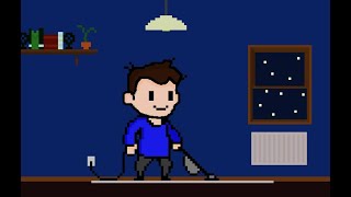 Vacuum Cleaner Sound and Pixel Art - Relax, focus and sleep