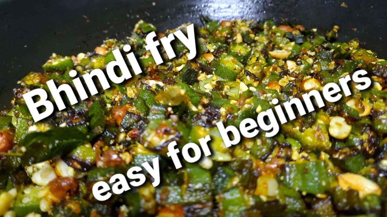 lady finger fry with peanuts / Bhindi fry/ easy recipe for beginners