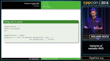 CppCon 2016: Roland Bock “Variants of variadic AND"