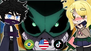 Villains [My Hero Academy] React to Deku Dark - Gacha 🇧🇷🇺🇸