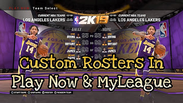 How to Use A Custom Roster in Play Now and MyLeague | NBA 2K19 Tutorial (PS4/XBOX ONE/PC)