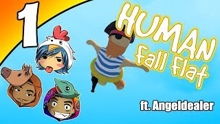 Human: Fall Flat - Ep. 1 - Teamwork Makes The Dreamwork [Livestream UNCENSORED NSFW]