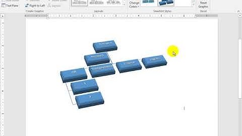 Microsoft Word 2016 in Pashto Lecture 11, Using Smart Art   Organization Chart