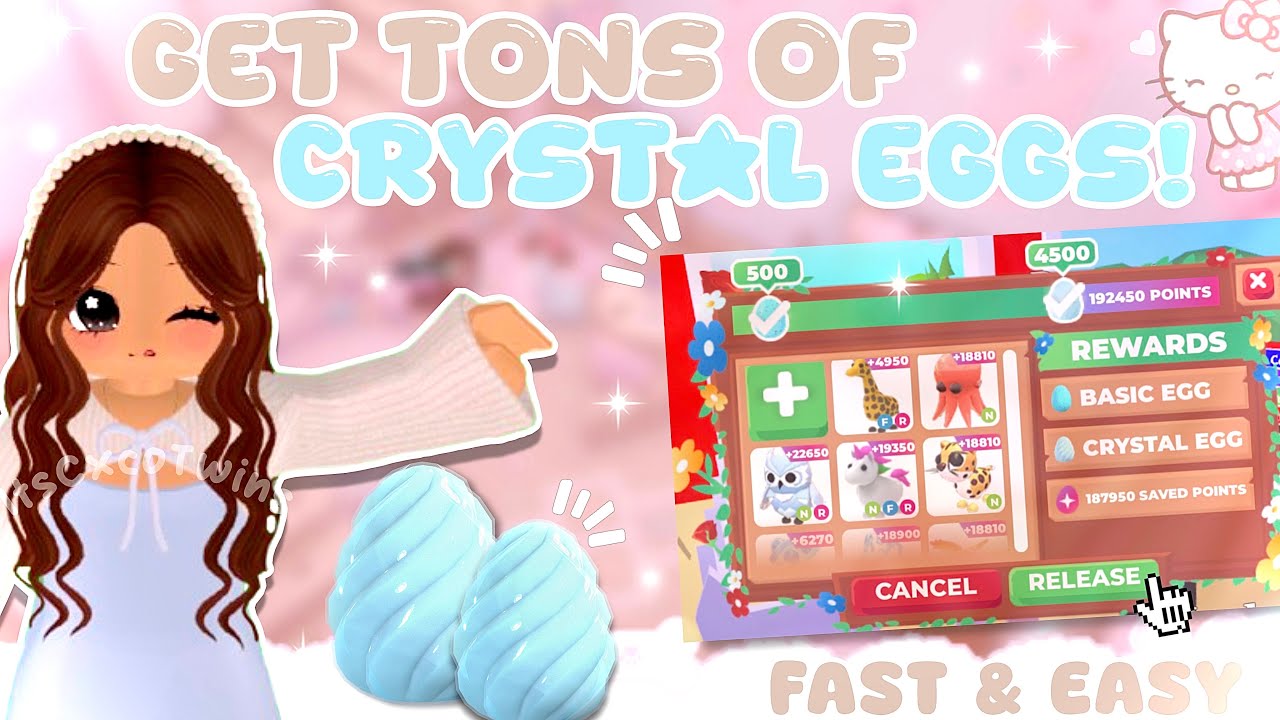 How To Get CRYSTAL EGGS FAST! Adopt Me