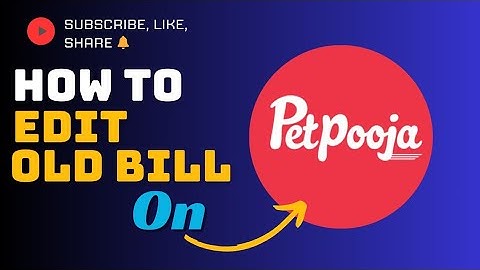 how to EDIT old BILL on petpooja billing software || #billingsoftware #restaurant #petpooja #hotel