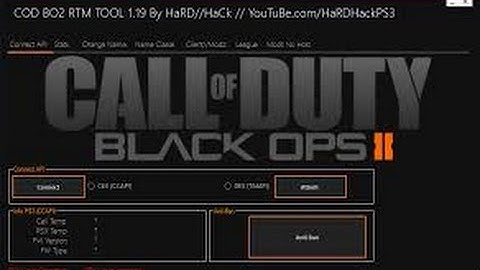 BO2 RTM TOOL 1.19 REAL TIME EDITOR/+DOWNLOD