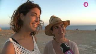 Gent de totes bandes visita Cap de Barbaria, a Formentera