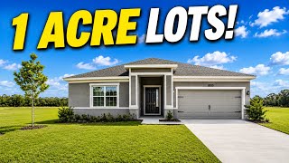 Check Out These Affordable New Homes In Florida You Can Build on ACRE Lots | NO HOA | NO CDD |