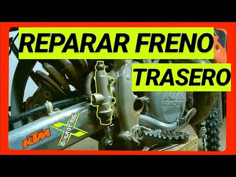 🥇COMO REPARAR BOMBA de FRENO TRASERA MOTO - Muy facil [ KTM 250 ]