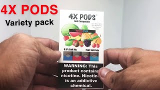 4X Pods Variety Pack Review (Juul Compatible Pods) {Sour Berry Belts, Blue BlackBerry, Sour Gummy}