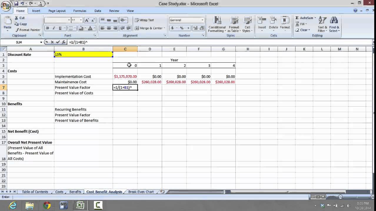 case study for excel