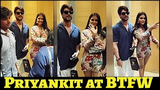 Watch Priyanka Chahar Choudhary Happiness When Love Ankit Gupta Surprise her in Lift after Rampwalk