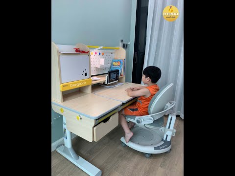 Video Bàn học thông minh chống gù chống cận iSmart S1200 &... - YouTube