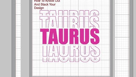 How to Knock out and stack your word in Silhouette Studios