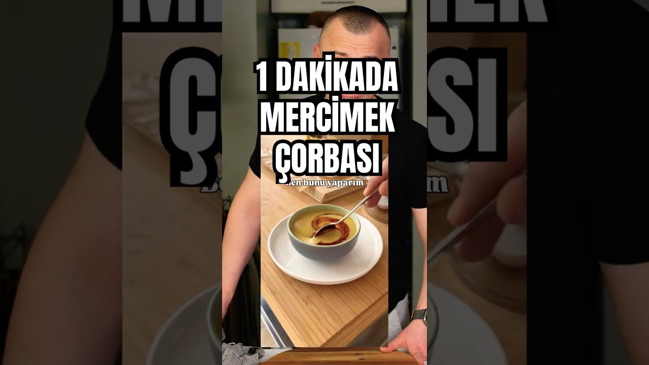 🥣 1 DAKİKADA YEŞİL MERCİMEK ÇORBASI | AFİYET Mİ? ZİYAN MI? 🥣 1 DAKİKADA YEŞİL MERCİMEK ÇORBASI | AFİYET Mİ? ZİYAN MI?