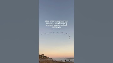 use this sound with a random video from your camera roll!! 🤯
