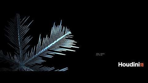 Snowflake using Houdini FX