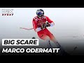 Big scare for marco odermatt at kitzbhel  downhill  2023 