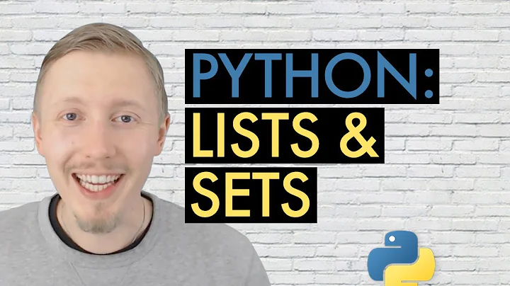 PYTHON LISTS AND SETS (Beginner's Guide to Python Lesson 7)
