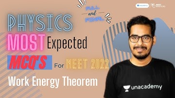 Work Energy Theorem | Most Expected NEET Physics Questions 💯| NEET 2022 Preparation🔥| NEET Question📚