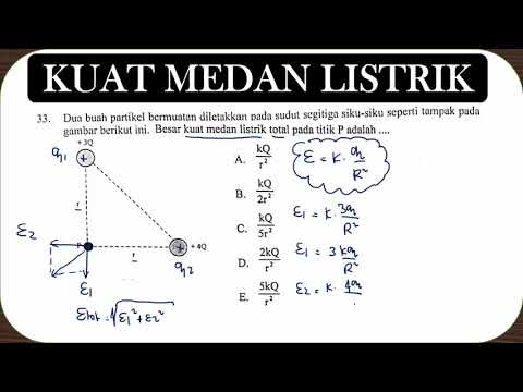 Kuat Medan Listrik Segi Tiga Siku Siku Un Fisika 2019 No 33 Youtube
