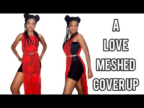 black mesh cover up dress
