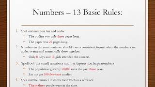 Writing Mechanics and Punctuation