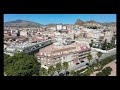 Archena, el balneario y el río Segura en 4k - A vista de dron
