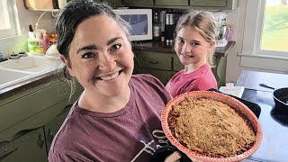 Garden to Table Dessert - How to Make Strawberry Rhubarb Crisp! by 6 Hearts on 6 Acres 184 views 1 month ago 11 minutes, 5 seconds