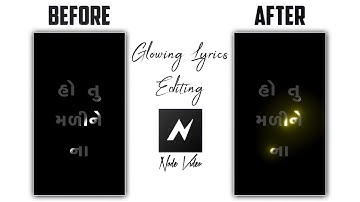 How To Make Glowing Lyrics Status | Node Video Editing | Glowing Lyrics Status Editing