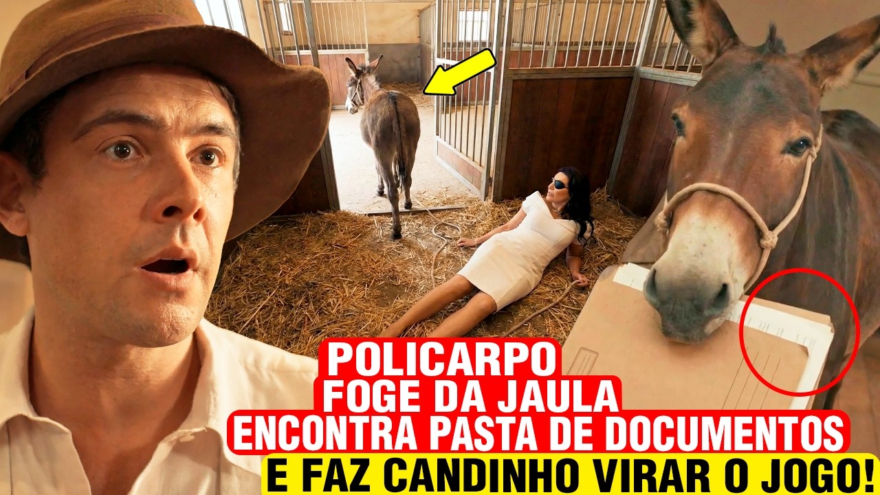 ÊTA MUNDO MELHOR - Policarpo SE REVELA BURRO GENIO ao DAR UM COICE na Baronesa e FUGIR DA JAULA!