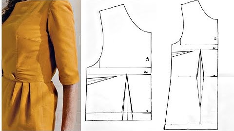 How to add bust dart to your bodice/blouse/dress