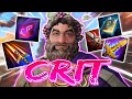 Bacchus destroys with a crit build in smite 2
