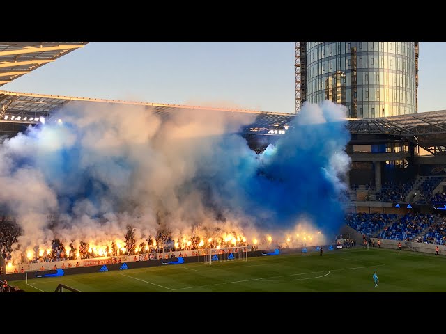 ULTRAS AND FANS: NO. 1 DERBY OF SLOVAKIA WITH CHOREO, PYRO u0026 TOP SUPPORT | Bratislava - Trnava class=