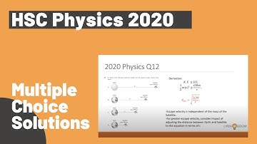 HSC Physics 2020 Exam | Multiple Choice Explained